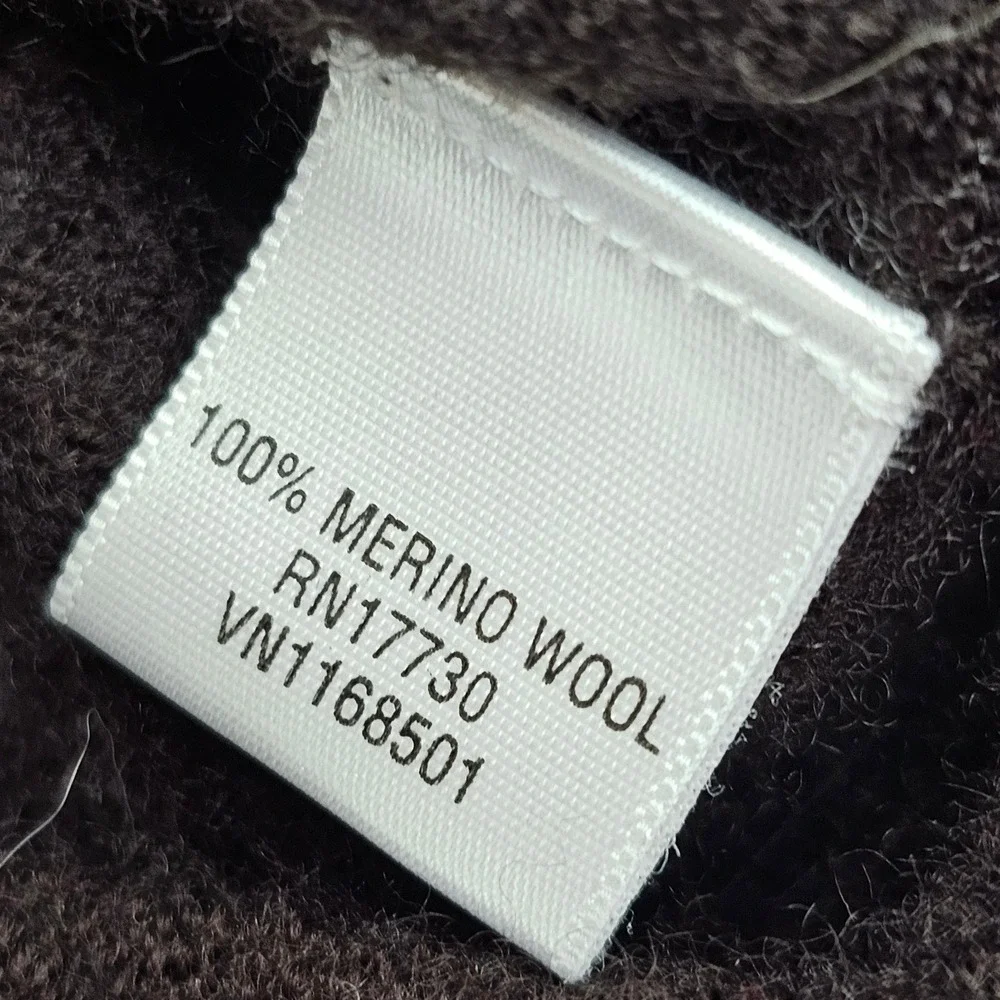Merona Mens Brown 100% Merino Wool Argyle V-Neck Sweater Size M‎ F16750986